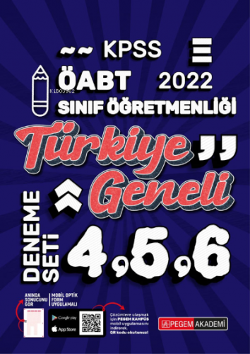 2022 KPSS ÖABT Sınıf Öğretmenliği Türkiye Geneli 4-5-6 (3'lü Deneme) K