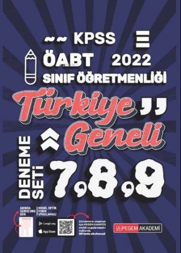 2022 KPSS ÖABT Sınıf Öğretmenliği Türkiye Geneli 7-8-9 (3'lü Deneme) K