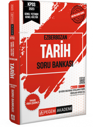 2023 Ezberbozan KPSS Genel Yetenek Genel Kültür Tarih Soru Bankası Kom