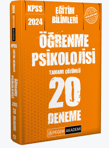 2024 KPSS Eğitim Bilimleri Öğrenme Psikolojisi 20 Deneme Kolektif