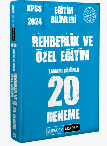 2024 KPSS Eğitim Bilimleri Rehberlik ve Özel Eğitim 20 Deneme Kolektif