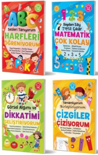 5-6 Yaş Zekamı Geliştiriyorum Etkinlik Seti (4 Kitap Takım) Tuba Öztür