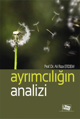 Ayrımcılığın Anali̇zi̇ Ali Rıza Erdem