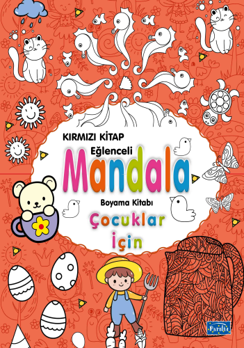 Çocuklar İçin Mandala Kırmızı Alka Graphic