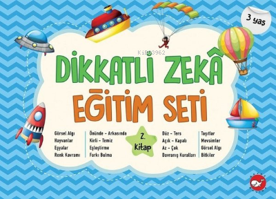 Dikkatli Zeka Eğitim Seti - 2.Kitap 3 Yaş Kolektif