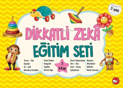 Dikkatli Zeka Eğitim Seti - 3.Kitap 3 Yaş Kolektif