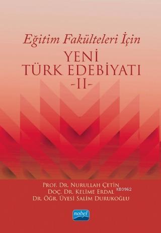 Eğitim Fakülteleri İçin Yeni Türk Edebiyatı 2 Kelime Erdal