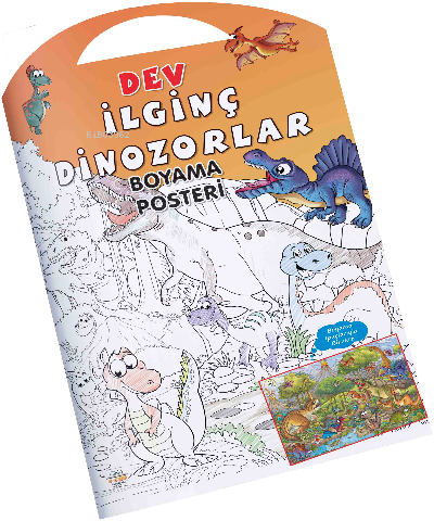 İlginç Dinozorlar Boyama Posteri