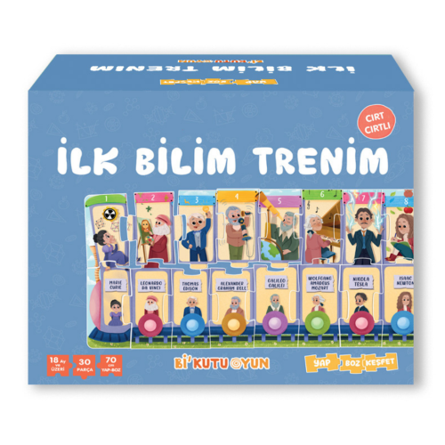 İlk Bilim Trenim - Cırt Cırtlı Yapboz ve Kitap Seti Esra Canoğlu