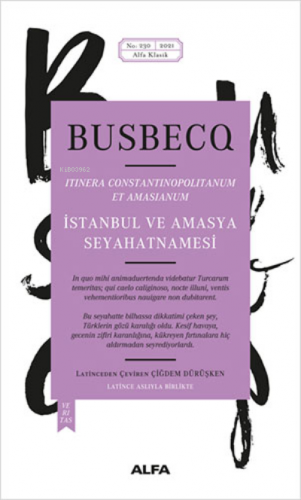 İstanbul ve Amasya Seyahatnamesi Busbecq