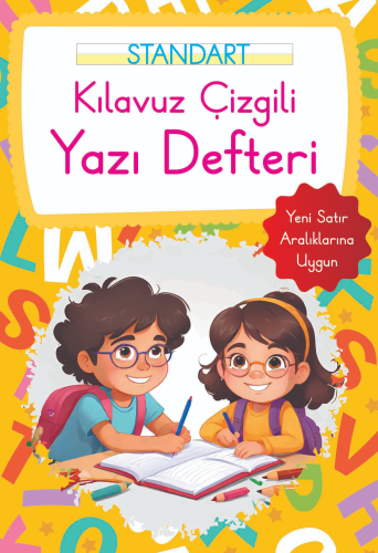 Kılavuz Çizgili Yazı Defteri Büyük Boy - Turuncu Kolektif