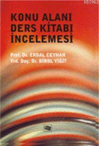 Konu Alanı Ders Kitabı İncelemesi Erdal Ceyhan