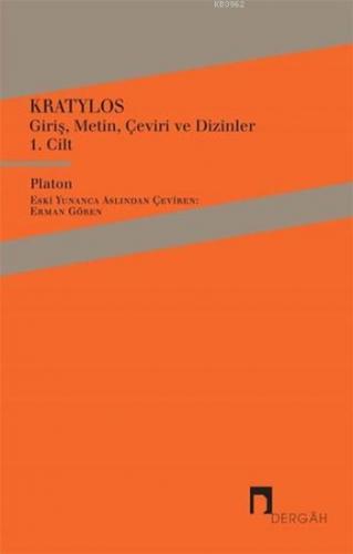 Kratylos 1. Cilt Platon ( Eflatun )