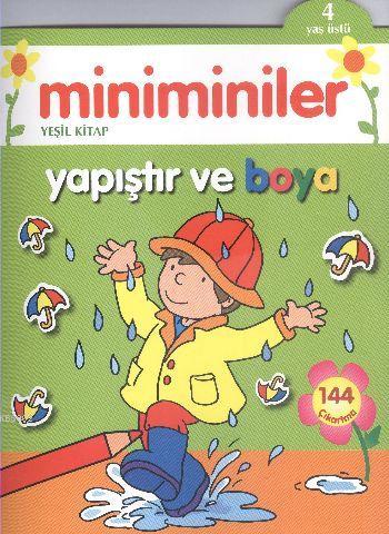 Miniminiler Yeşil Kitap Yapıştır ve Boya Kolektif