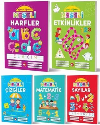 Okul Öncesi Eğitici Öğretici Neşeli Etkinlikler Seti (5 Kitap Takım) K