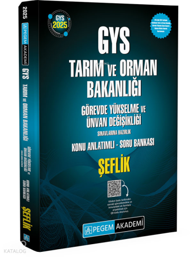 Pegem Akademi Yayıncılık 2025 GYS Tarım ve Orman Bakanlığı Görevde Yük