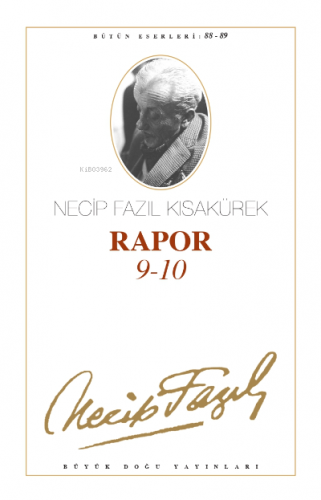 Rapor 9/10 Necip Fazıl Kısakürek