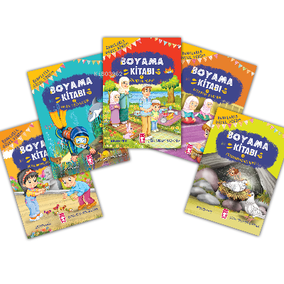 Renklerle Güzel Dinim Boyama Kitabı Set (5 Kitap) Asuman Kılıç