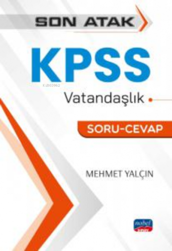 Son Atak KPSS Vatandaşlık - Soru - Cevap Mehmet Yalçın