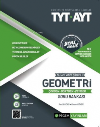 TYT AYT Geometri Soru Bankası - Çokgen - Dörtgen - Çember Kolektif